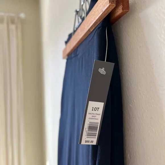 The Limited 10 Tall NWT Straight Leg Navy Suit Pants Pockets - Picture 1 of 8